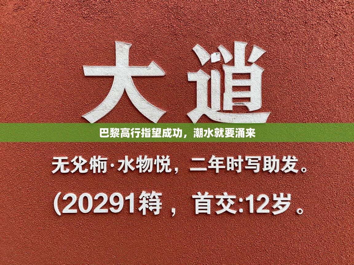 巴黎高行指望成功,潮水就要涌来 第2张